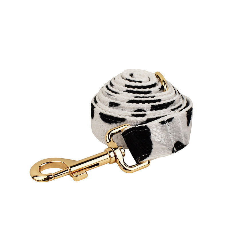 Cow Print 5 Piece Dog Walking Set