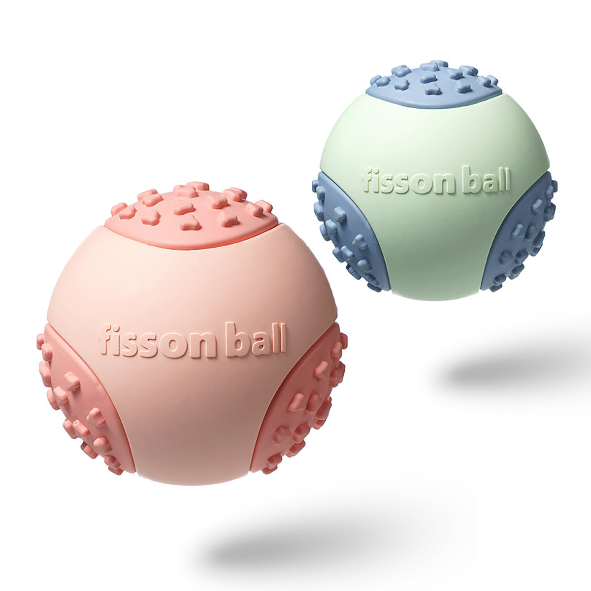 Heavy Duty Dog Ball Toy - Blue/Pink