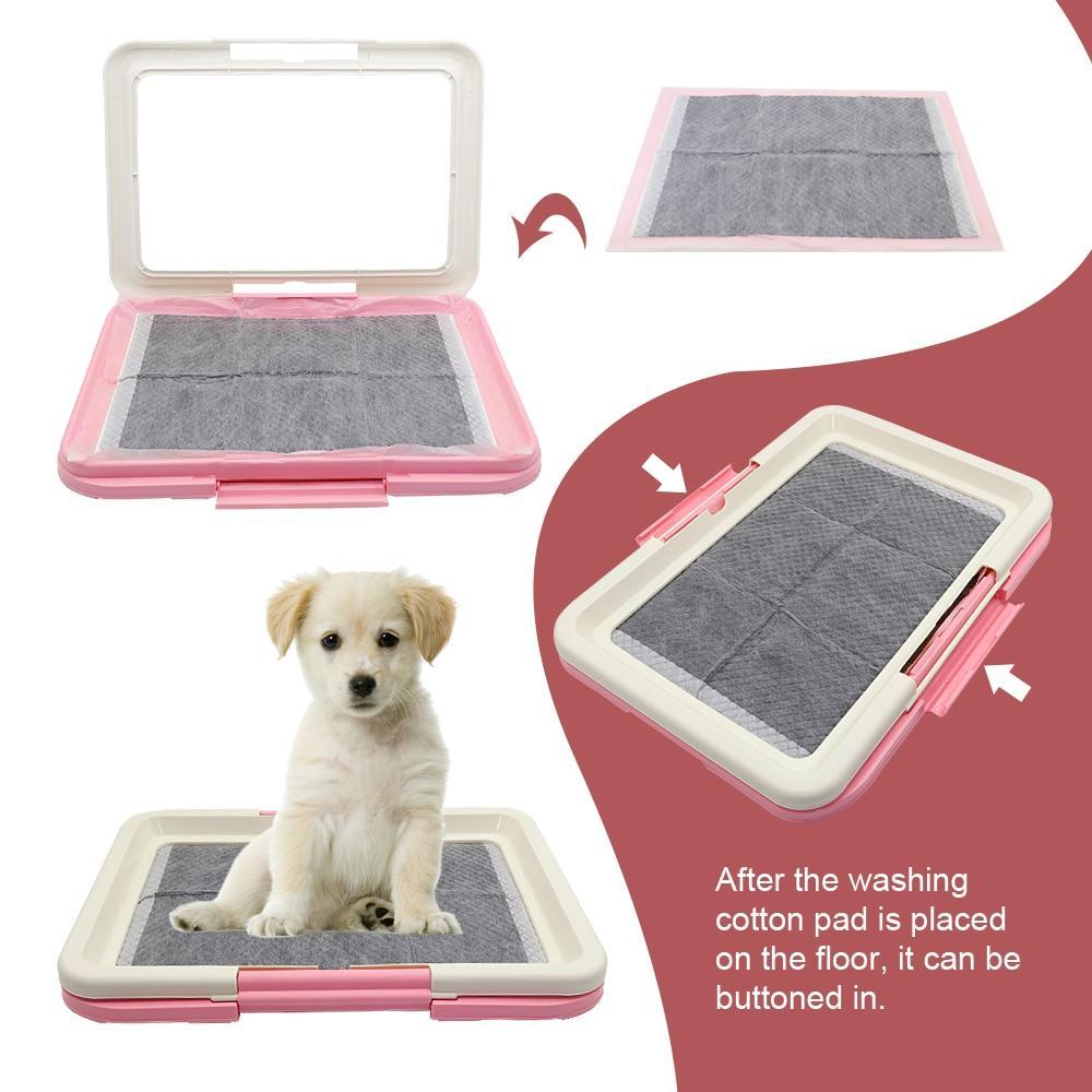 Dog Toilet for Puppies, Sick or Elderly Dogs, Apartment Living - Blue/Pink