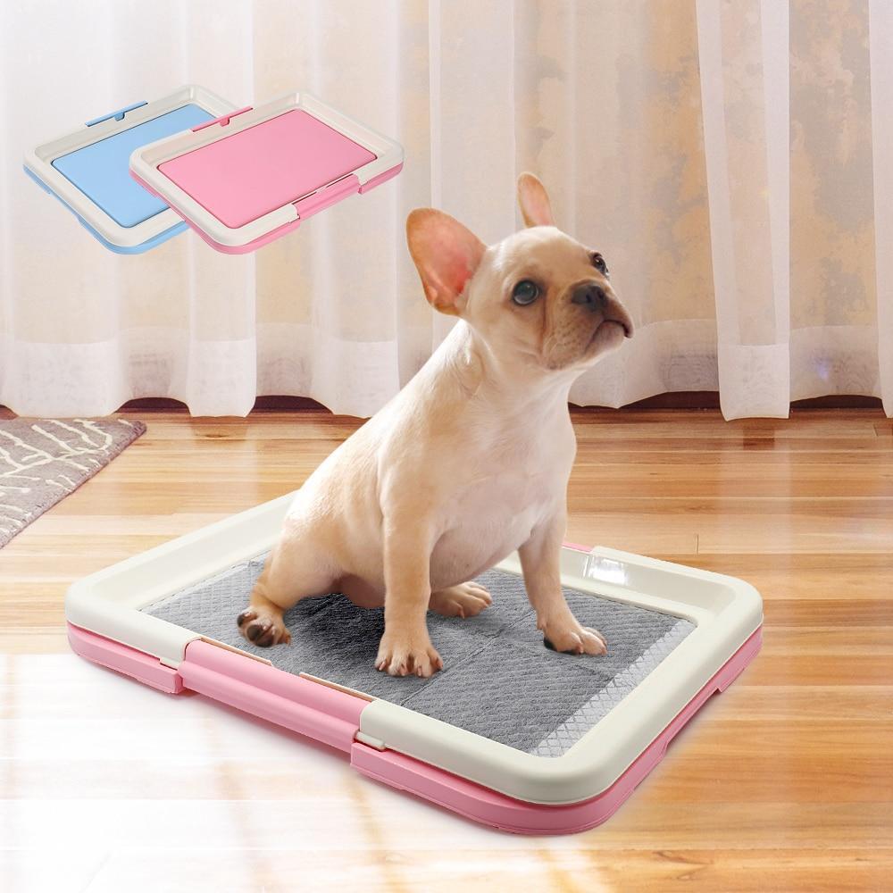 Dog Toilet for Puppies, Sick or Elderly Dogs, Apartment Living - Blue/Pink