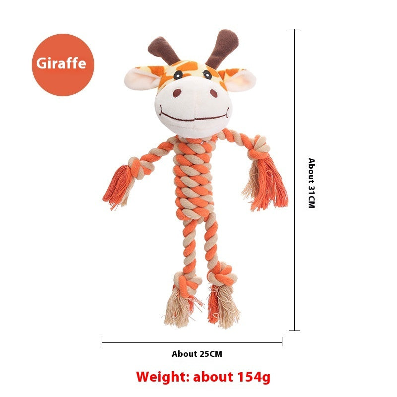 Animal Shape Tough Chew Dog Toy - Options Available