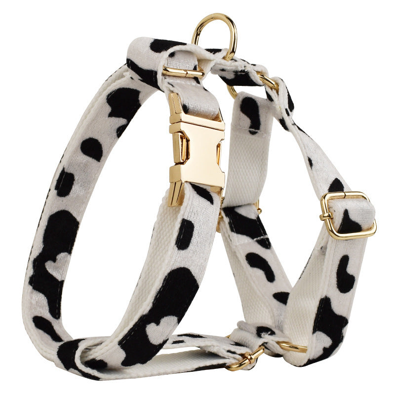 Cow Print 5 Piece Dog Walking Set