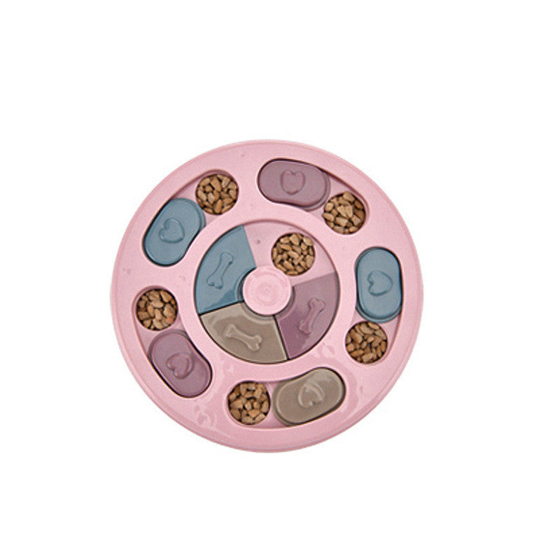 Pastel Boredom Breaker Puzzle Game Enrichment Toy - Blue/Green/Pink - Round/Hexagon/PawPrint