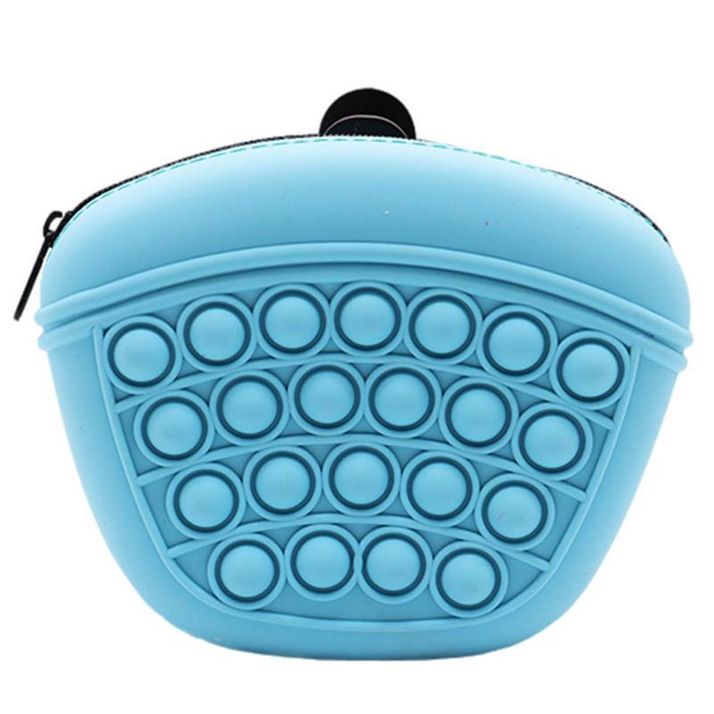 Silicone Treat Pouch - Blue/Pink