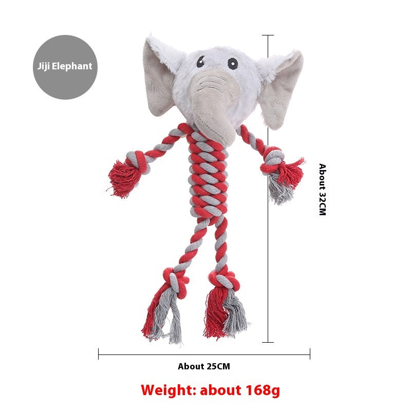 Animal Shape Tough Chew Dog Toy - Options Available
