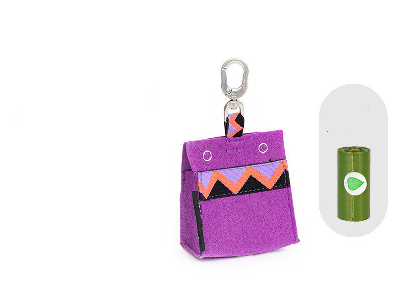 Portable Poop Bag Holder Bags Included - Blue/Green/Navy/Purple/Red