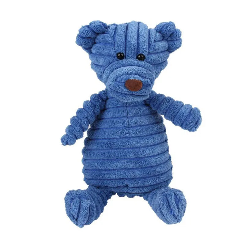 Bite Resistant Squeaky Corduroy Dog Toy