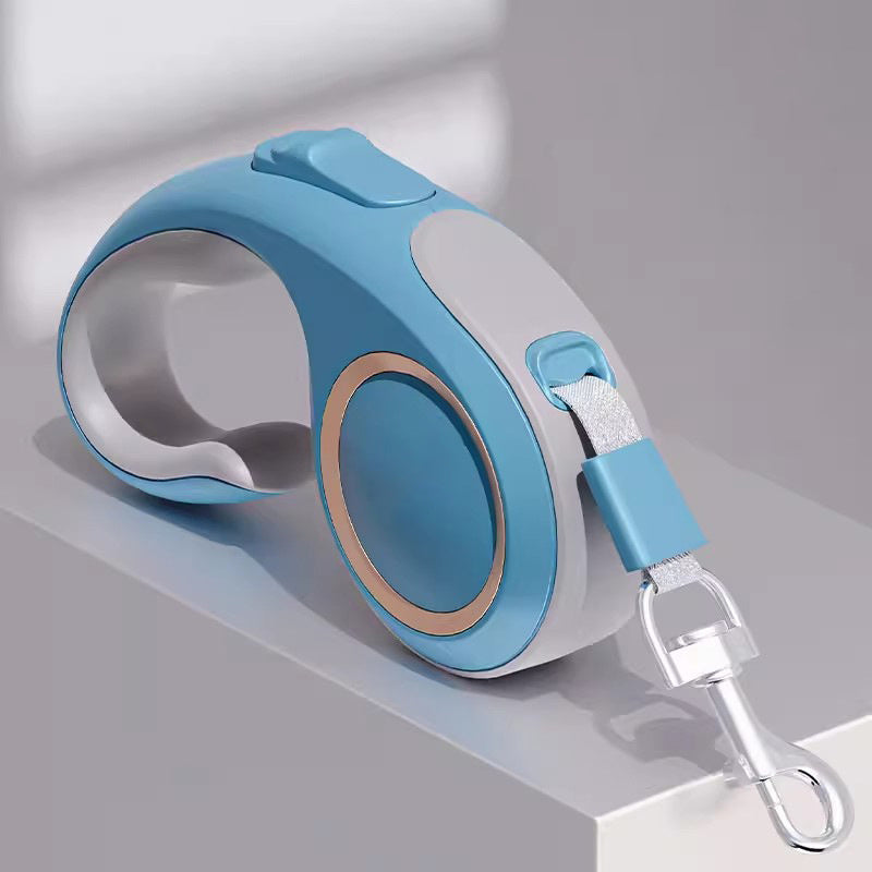 Lightweight Durable & Retractable Dog Lead - Blue/Champagne/Green/Purple/White/Yellow 3M-5M