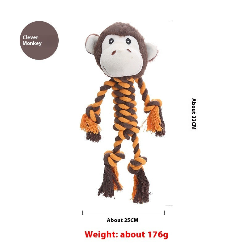 Animal Shape Tough Chew Dog Toy - Options Available