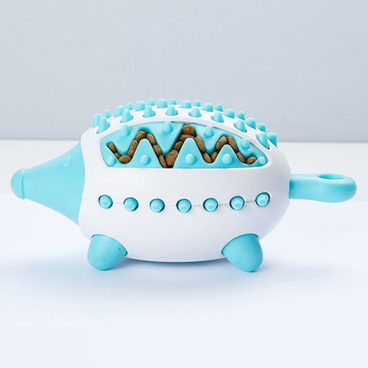 Slow Feeder Dog Enrichment Toy Hedgehog - Green/Blue