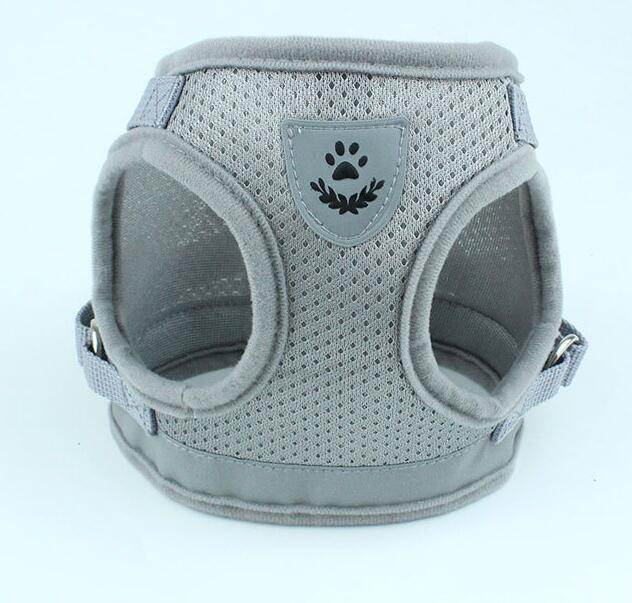 Basics Breathable Reflective Mesh Step-in Dog Harness And Leash Set