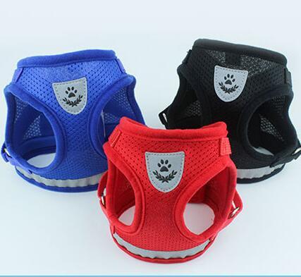 Basics Breathable Reflective Mesh Step-in Dog Harness And Leash Set