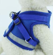 Basics Breathable Reflective Mesh Step-in Dog Harness And Leash Set