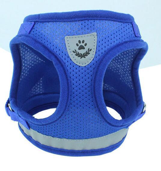 Basics Breathable Reflective Mesh Step-in Dog Harness And Leash Set