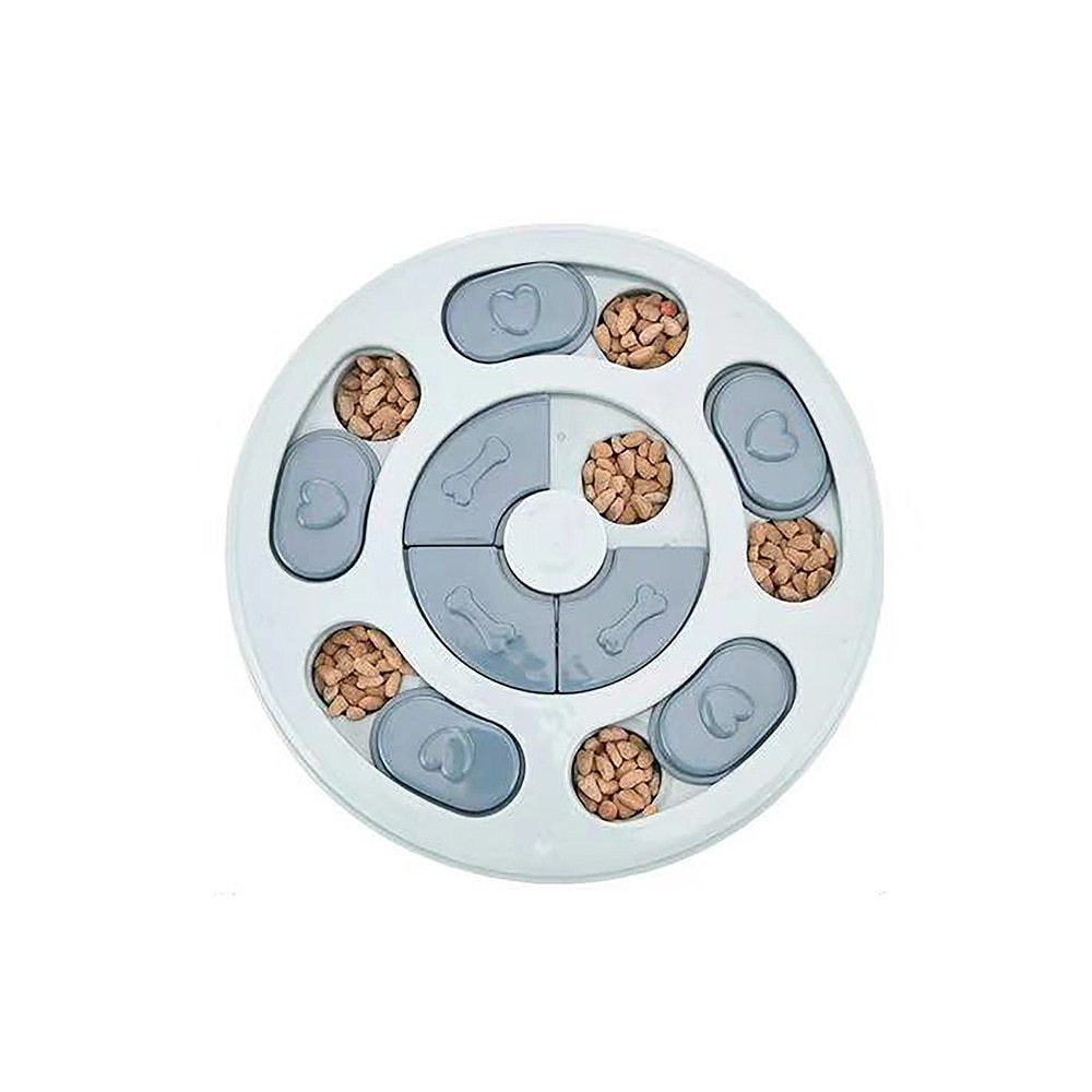Pastel Boredom Breaker Puzzle Game Enrichment Toy - Blue/Green/Pink - Round/Hexagon/PawPrint
