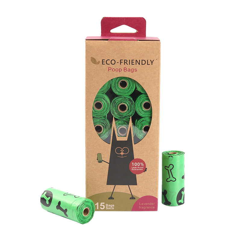 Lavender Scented Degradable Poop Bags - Orange/Green