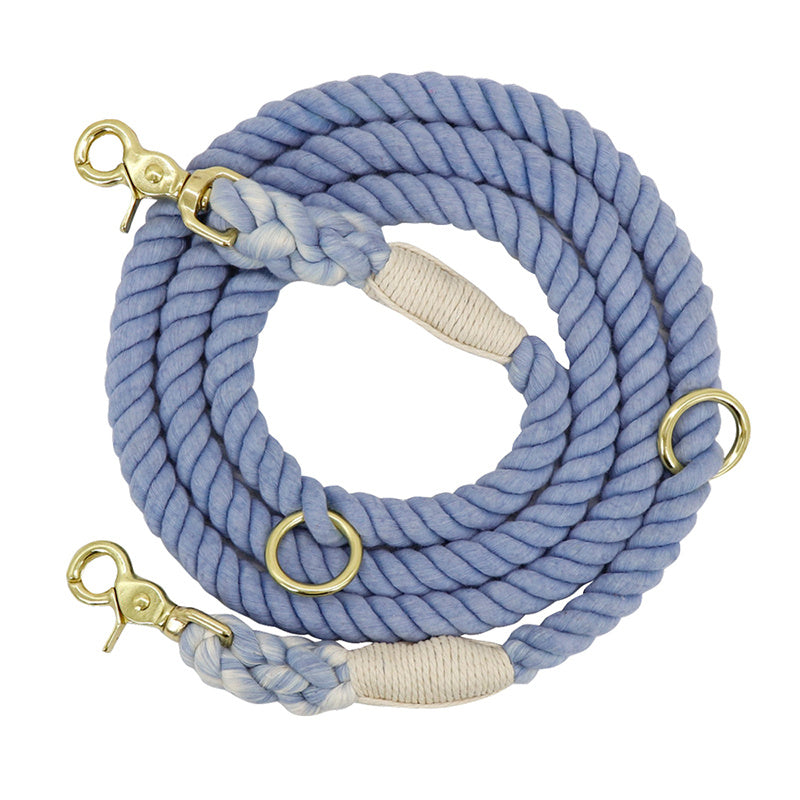 2 in 1 Drag Line Double-Headed Dog Walking Rope - Blue/Pink/PurpleGreen