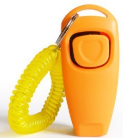2 in 1 Dog Training Whistle and Clicker - Multiple Colour Options Available