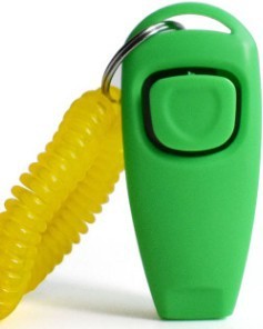 2 in 1 Dog Training Whistle and Clicker - Multiple Colour Options Available