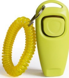 2 in 1 Dog Training Whistle and Clicker - Multiple Colour Options Available