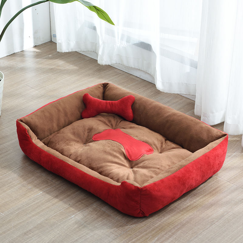 Basics Bone Design Soft Cotton Dog Bed
