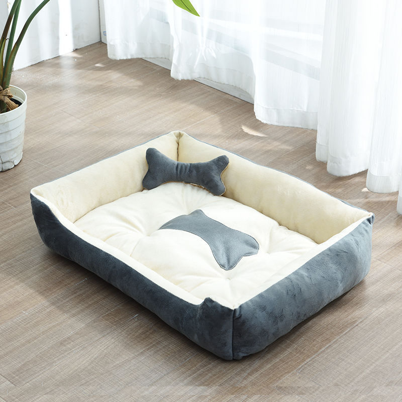 Basics Bone Design Soft Cotton Dog Bed
