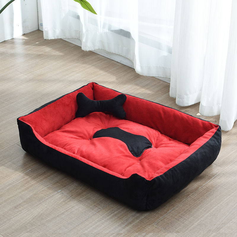 Basics Bone Design Soft Cotton Dog Bed