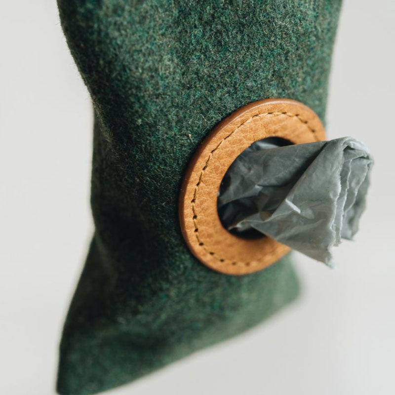 Hanging Waist Portable Dog Poop Bag - Green/Grey