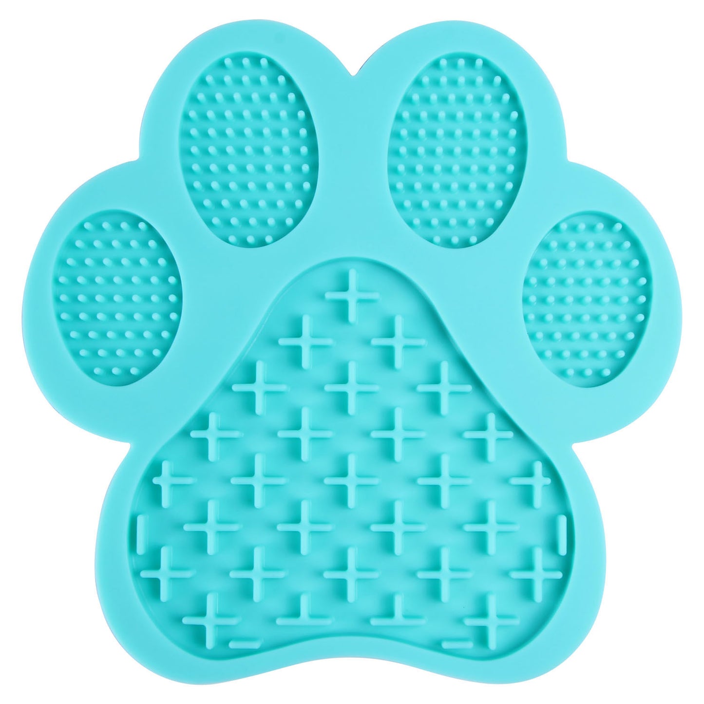 Paw Shape Silicone Dog Lick Mat - Blue/Green/Red/Yellow/SkyBlue