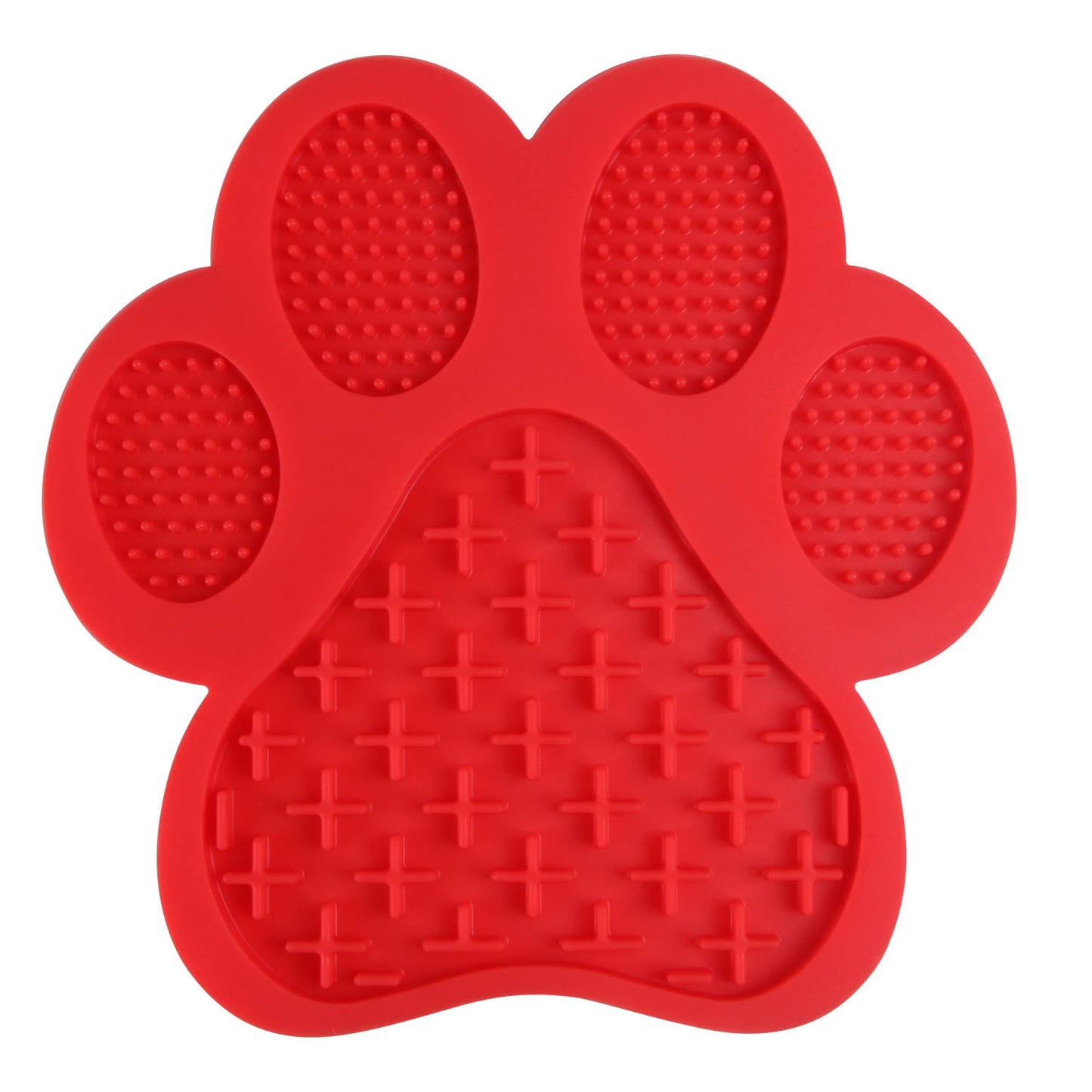 Paw Shape Silicone Dog Lick Mat - Blue/Green/Red/Yellow/SkyBlue