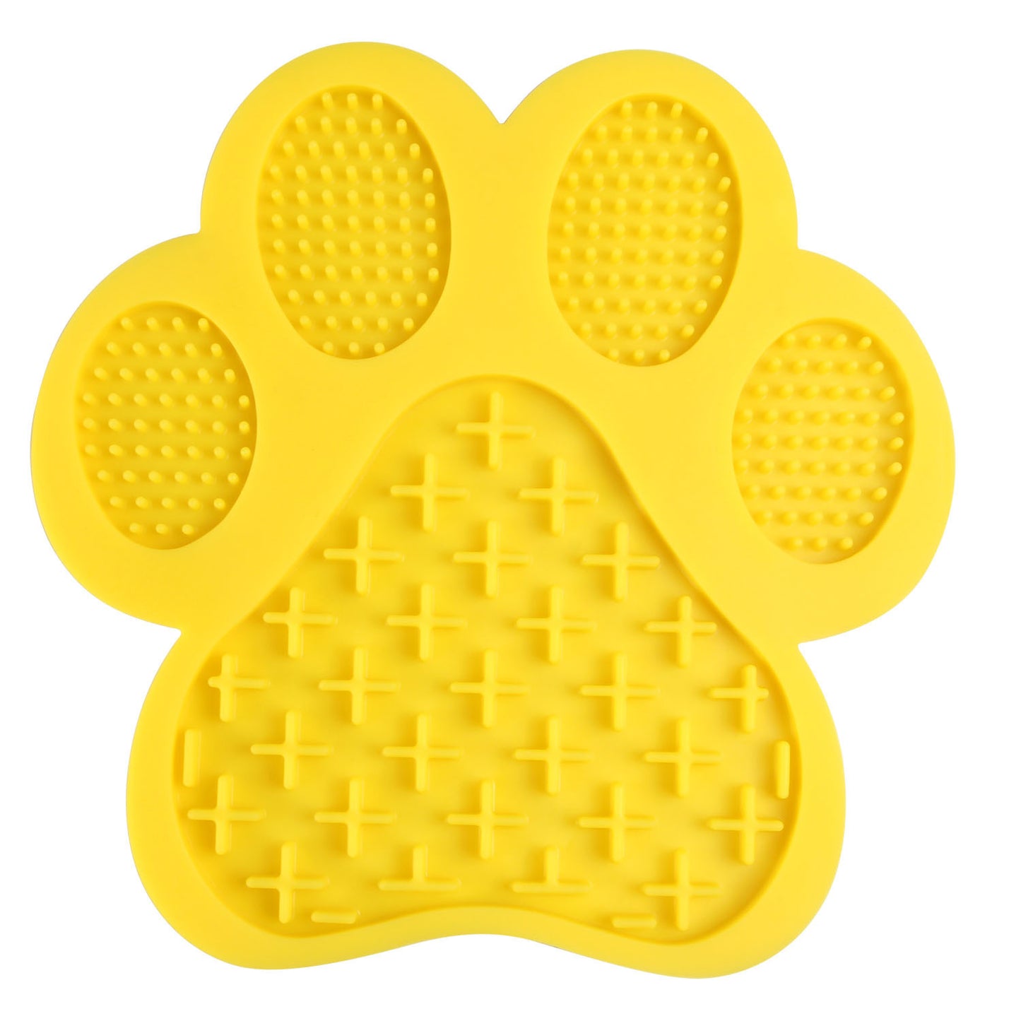 Paw Shape Silicone Dog Lick Mat - Blue/Green/Red/Yellow/SkyBlue