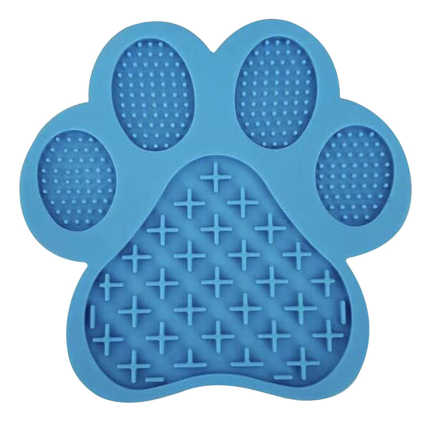 Paw Shape Silicone Dog Lick Mat - Blue/Green/Red/Yellow/SkyBlue