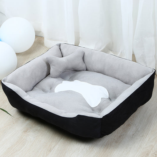 Minimalist Extra Comfort Dog Bed - Tan/Bone/Grey