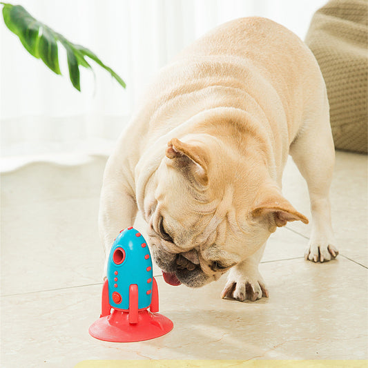 Rocket Design Dog Enrichment Slow Feeder Puzzle Toy