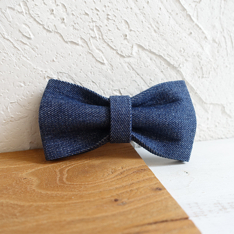 Luxury Denim Cowboy Style Lead and Collar Set