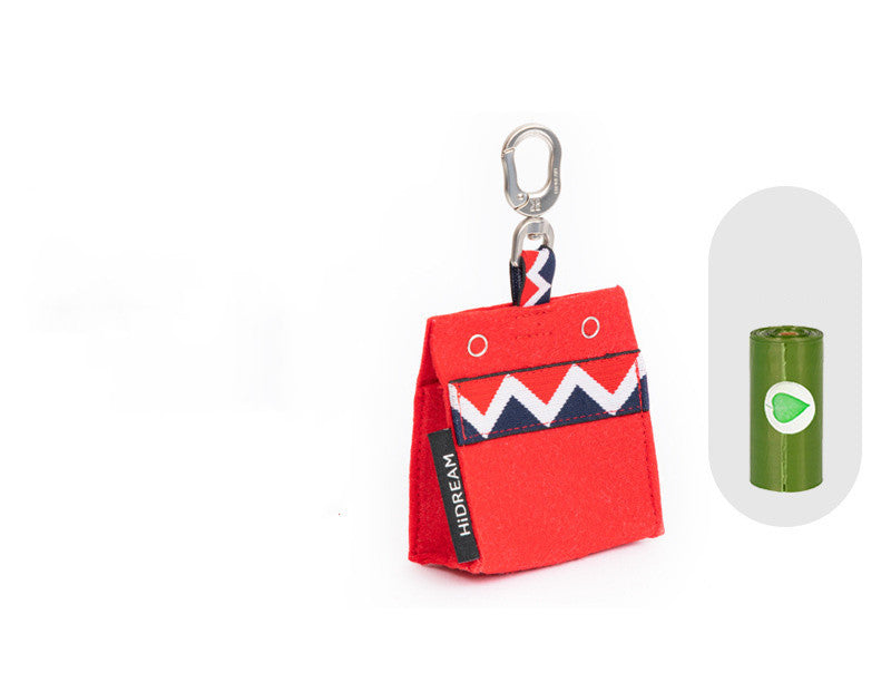 Portable Poop Bag Holder Bags Included - Blue/Green/Navy/Purple/Red