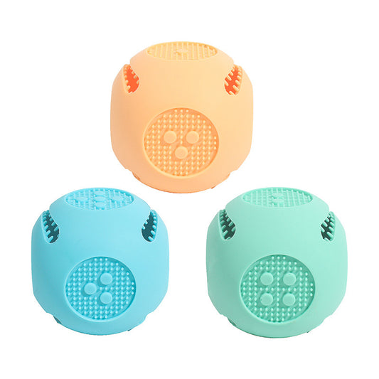 Pastel Dog Enrichment Ball - Blue/Green/Yellow