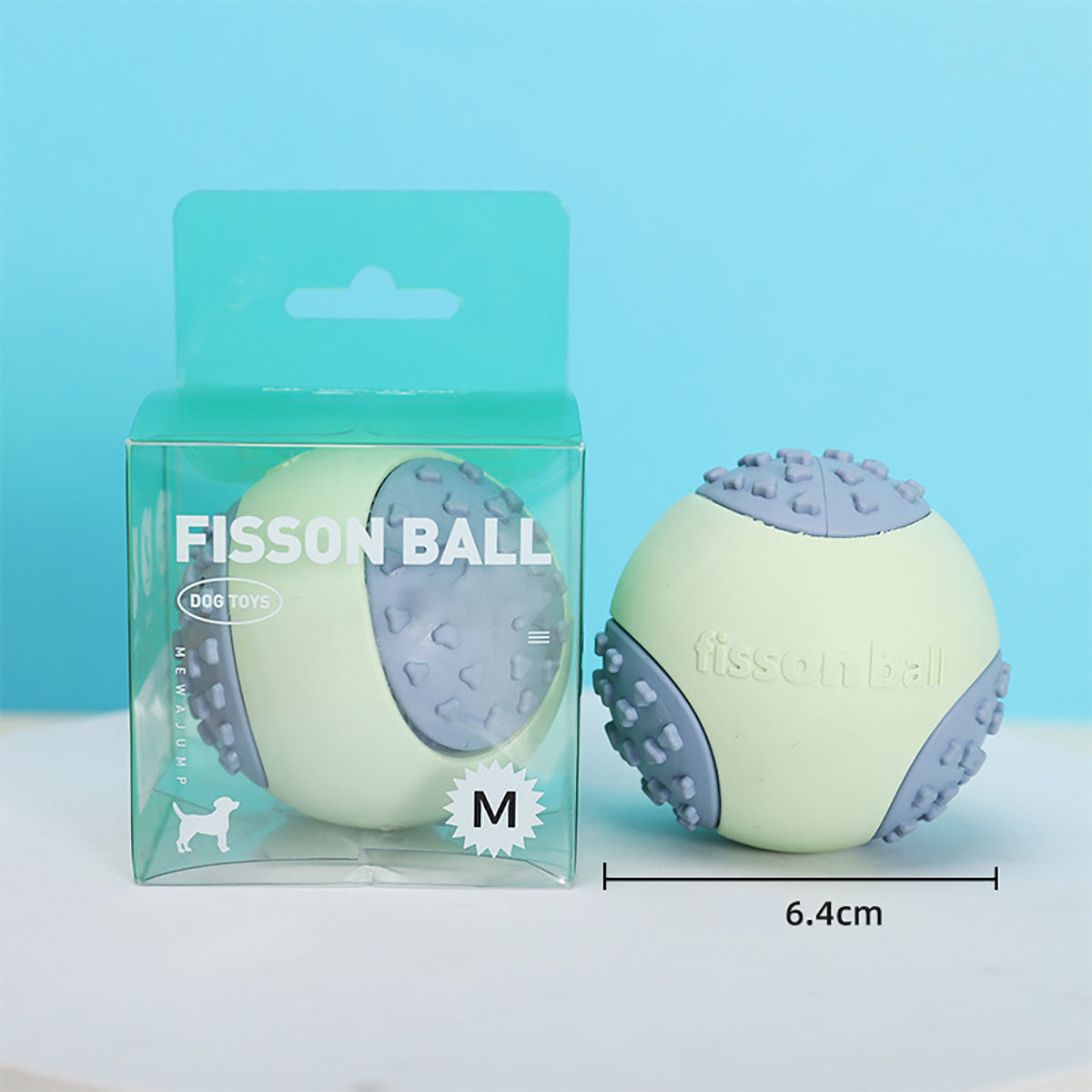 Heavy Duty Dog Ball Toy - Blue/Pink