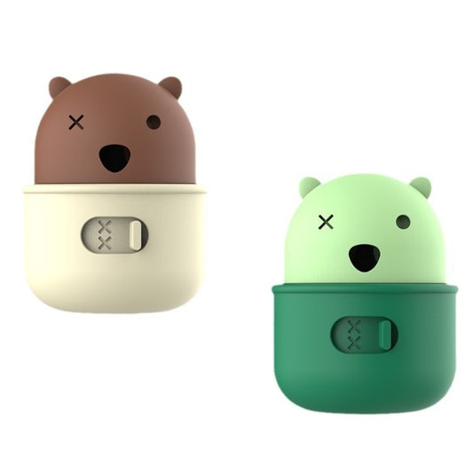 Rocking Dog Enrichment Slow Feeder Bear Toy - Green/Brown