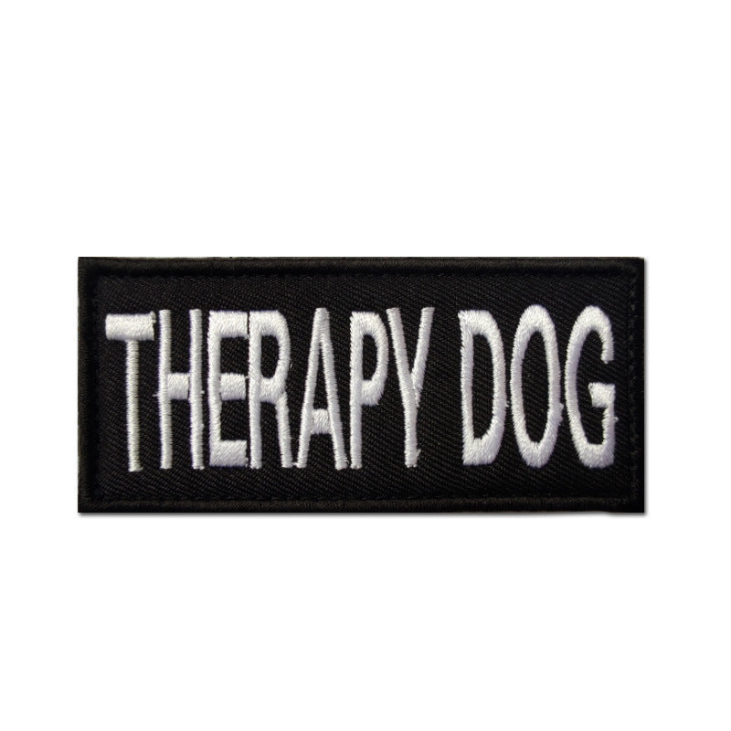 Embroidered Velcro Dog Lead Patches