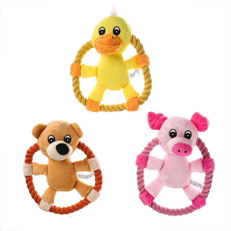 Soft Toy Frisbee - Pig/Duck/Bear