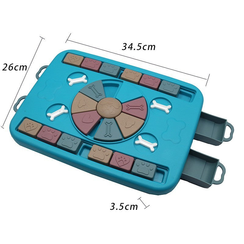 Blue Puzzle Dog Enrichment Toy
