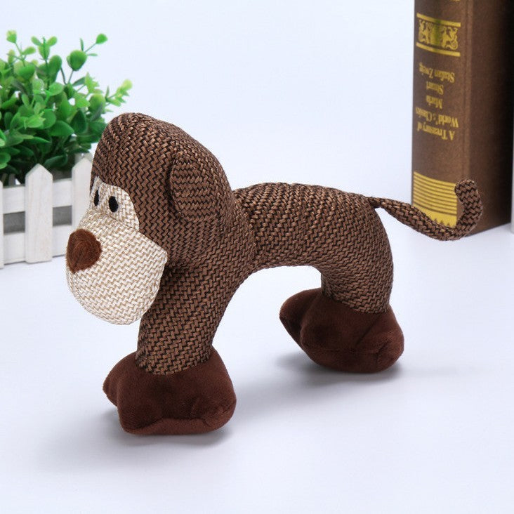 Plush Dog Animal Toy - Elephant/Monkey/Poodle
