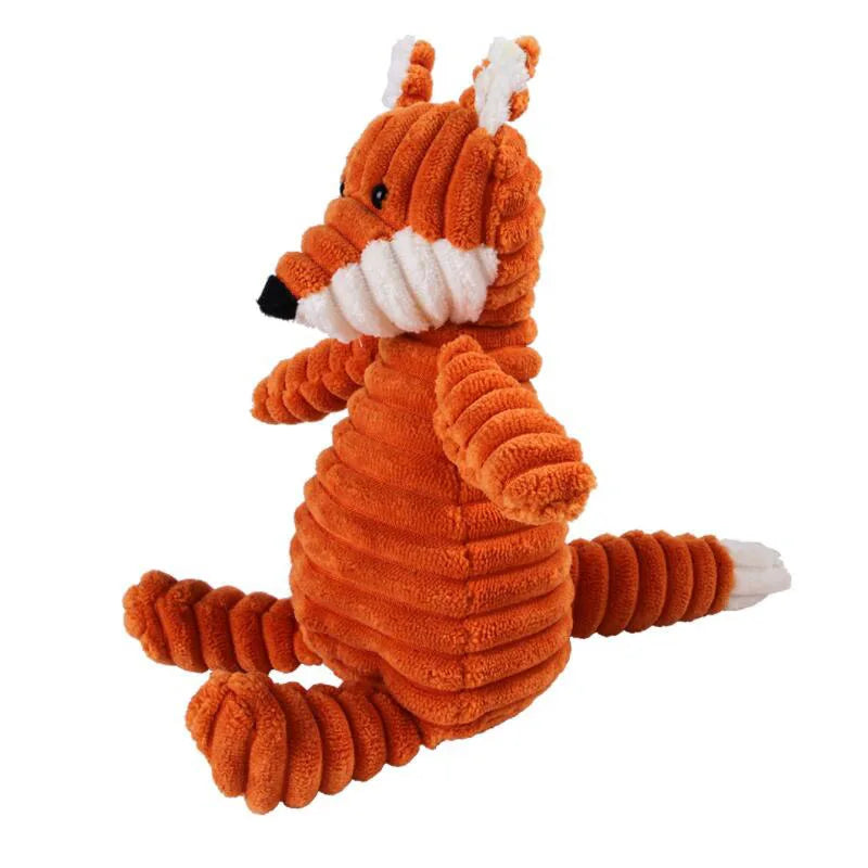 Bite Resistant Squeaky Corduroy Dog Toy