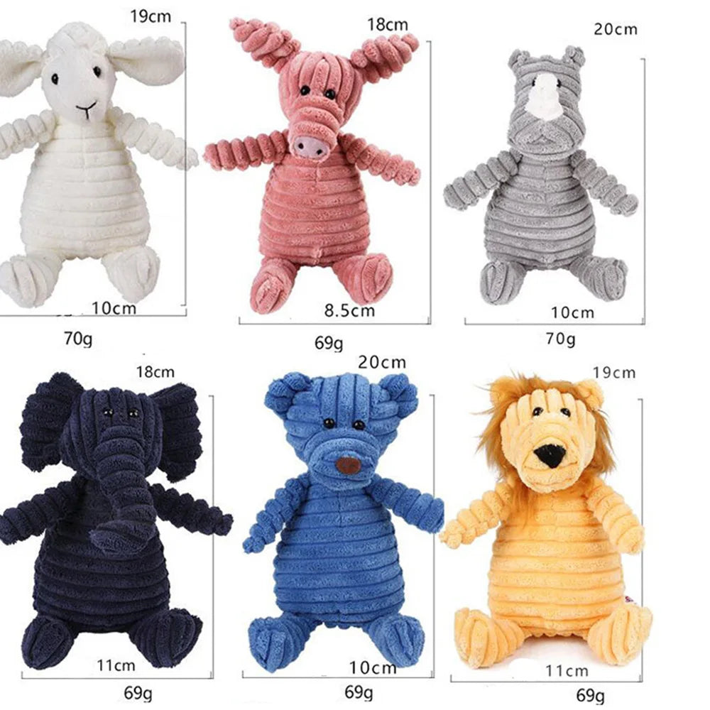 Bite Resistant Squeaky Corduroy Dog Toy