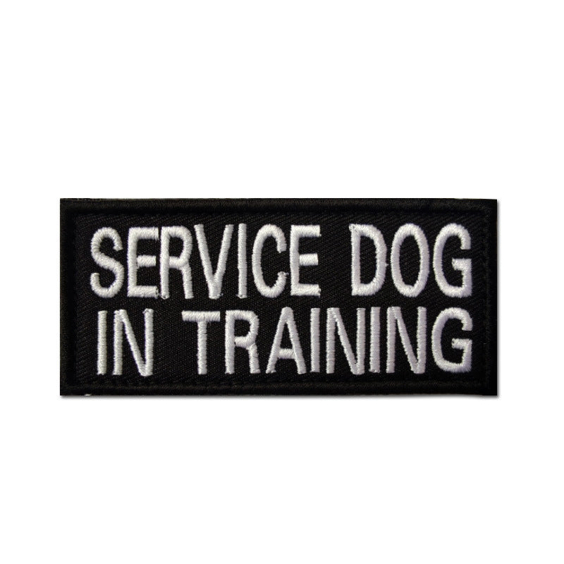 Embroidered Velcro Dog Lead Patches