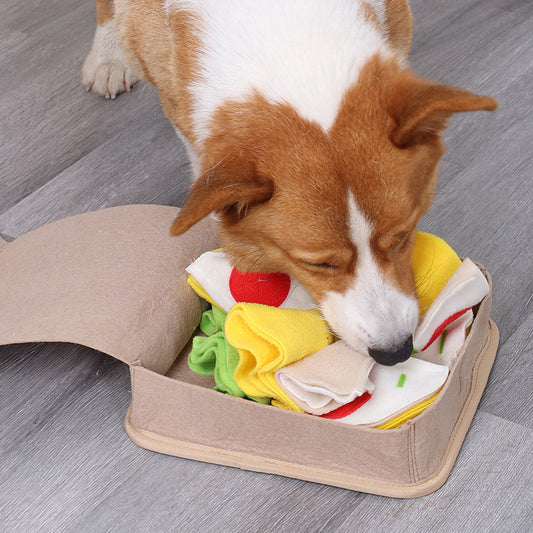 Dog Snuffle Box / Busy Box Pizza Style