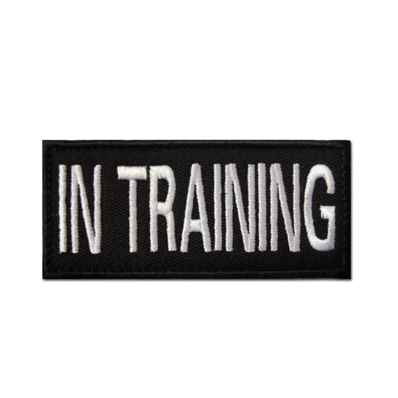 Embroidered Velcro Dog Lead Patches
