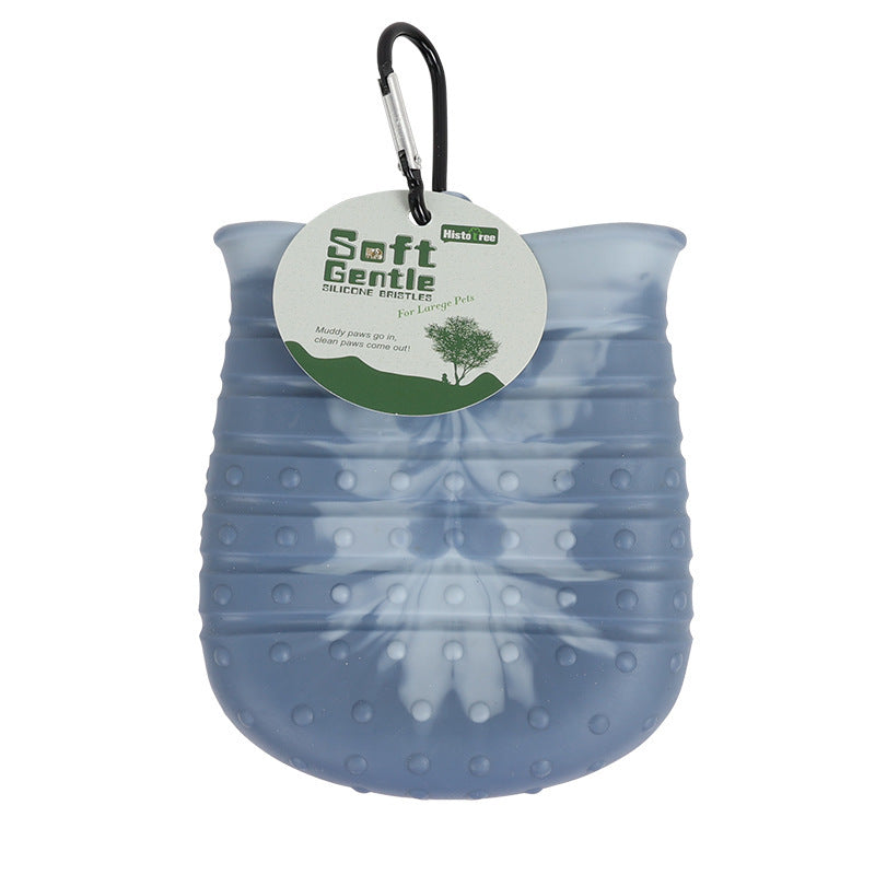 Blue 2 in 1 Dog Paw Cleaner