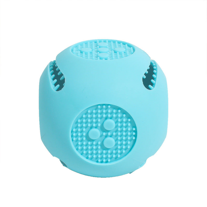Pastel Dog Enrichment Ball - Blue/Green/Yellow